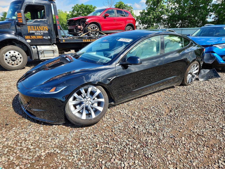 2025 Tesla Model 3 VIN 5YJ3E1EB0SF064946 — COPART salvage auction photo