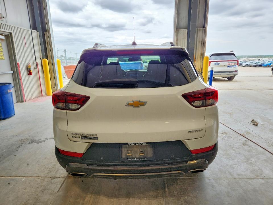 2021 Chevrolet VIN KL79MSSL4MB030382 COPART salvage auction — HAIL, Ne - Cert Of Title-Salvage, sold $500 on 2026-07-07 (photo 6)