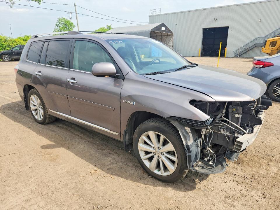 2011 Toyota Highlander VIN JTEDC3EH4B2000594 COPART salvage auction — FRONT END, Qc - Gravement Accidente, sold $2,000 on 2026-07-28 (photo 4)