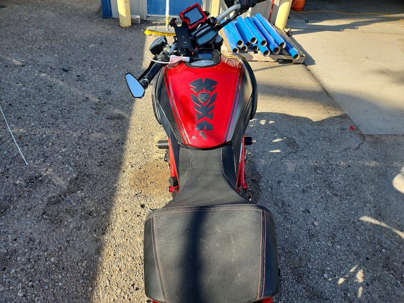 2012 Ducati Diavel VIN ZDM13BLW2CB009349 COPART salvage auction — WATER/FLOOD, Nm - Cert Of Title-Salvage, sold $350 on 2026-07-30 (photo 6)