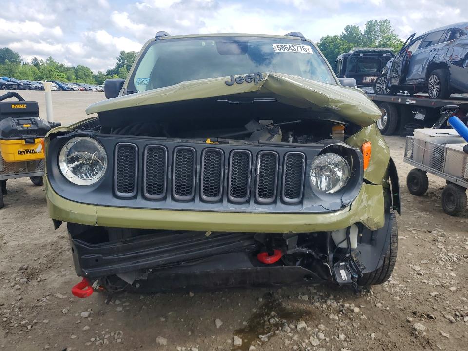 2015 Jeep Renegade VIN ZACCJBCT5FPB93017 COPART salvage auction — FRONT END, Ma - Cert Of Title-Reconstrctd Coll, sold $800 on 2026-07-09 (photo 5)