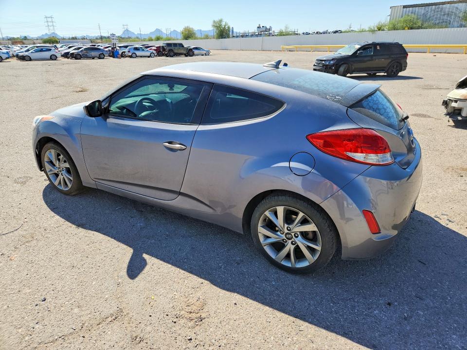 2016 Hyundai Veloster VIN KMHTC6AD9GU282811 COPART salvage auction — FRONT END, Az - Cert Of Title - Salvage, sold $1,450 on 2026-07-17 (photo 2)