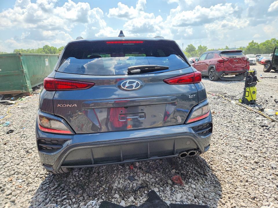 2022 Hyundai Kona VIN KM8K33A37NU801028 COPART salvage auction — FRONT END, Al - Cert Of Title-Salvage Title, sold $3,700 on 2026-07-14 (photo 6)