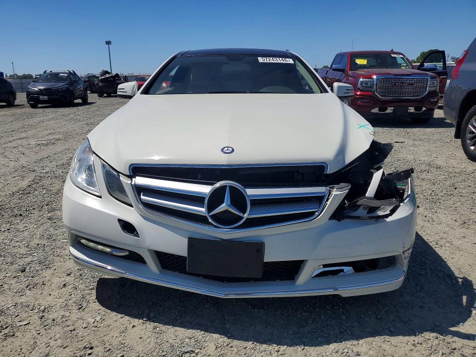 2012 Mercedes-benz E-klasse VIN WDDKJ5KB2CF168523 COPART salvage auction — FRONT END, Ca - Salvage Certificate, sold $1,150 on 2026-07-21 (photo 5)