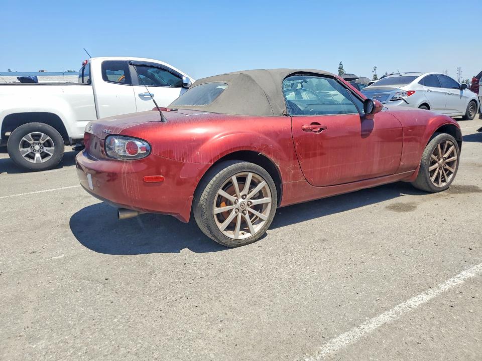 2007 Mazda Mx-5 VIN JM1NC25F870128776 COPART salvage auction — NORMAL WEAR, Ca - App For Dup Clean Or Ac, sold $575 on 2026-07-02 (photo 3)