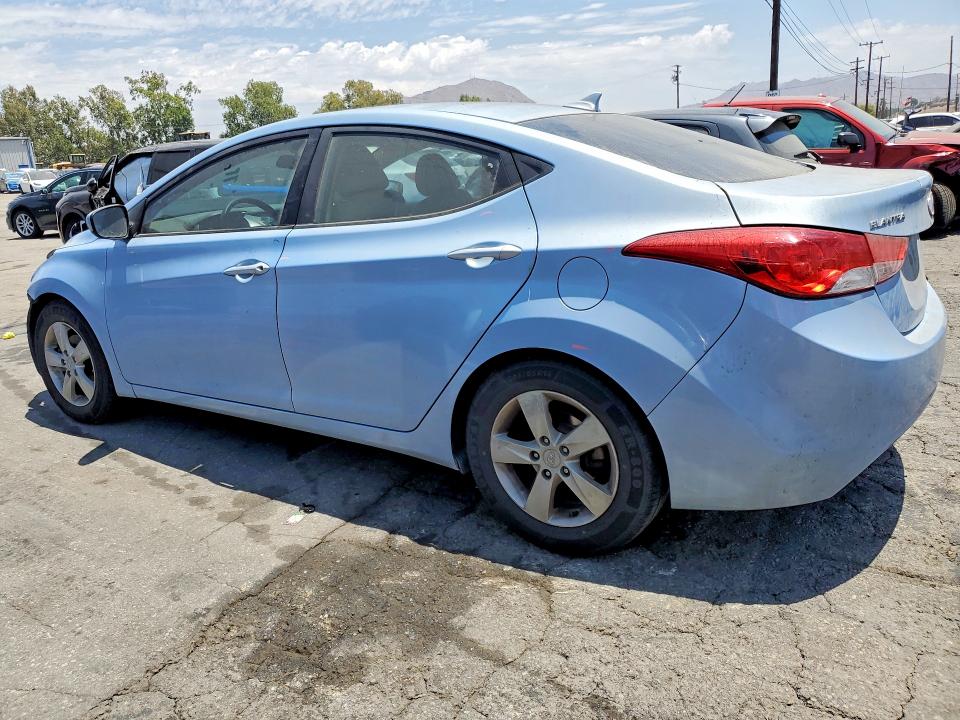 2013 Hyundai VIN KMHDH4AE1DU726648 COPART salvage auction — FRONT END, CA - SALVAGE CERTIFICATE, sold $900 on 2026-07-02 (photo 2)