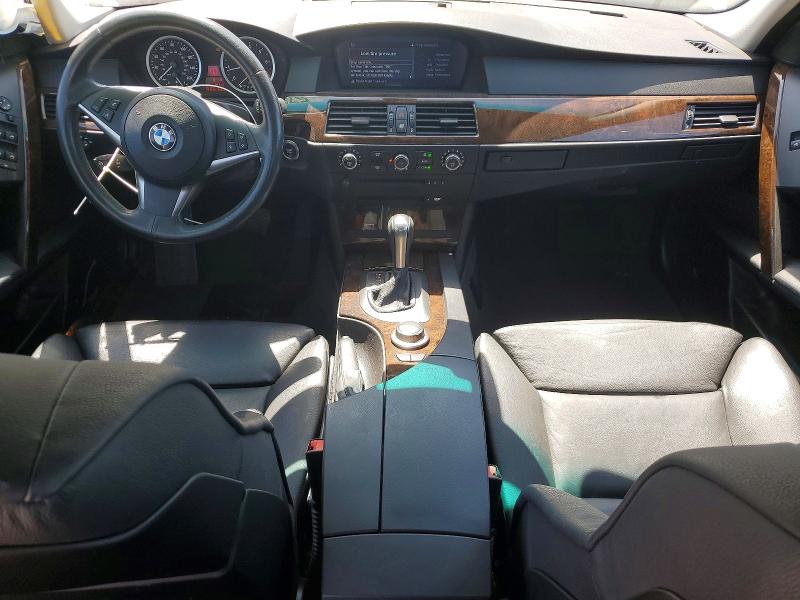 2007 BMW 5 series VIN WBANE73507CM53130 COPART salvage auction — REAR END, Ca - Salvage Certificate, sold $1,200 on 2026-07-13 (photo 8)