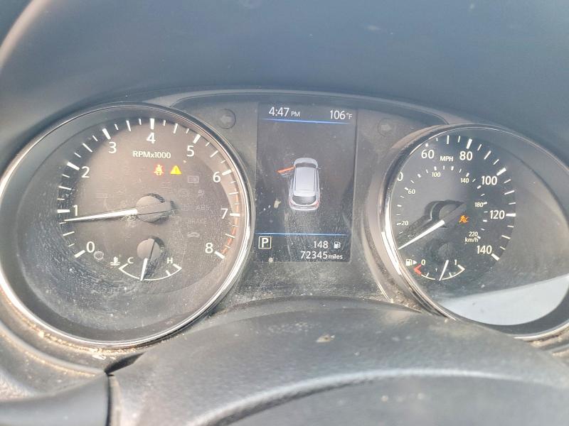 2019 Nissan Rogue VIN JN1BJ1CP1KW233375 COPART salvage auction — FRONT END, Tx - Salvage Vehicle Title, sold $2,450 on 2026-07-06 (photo 9)