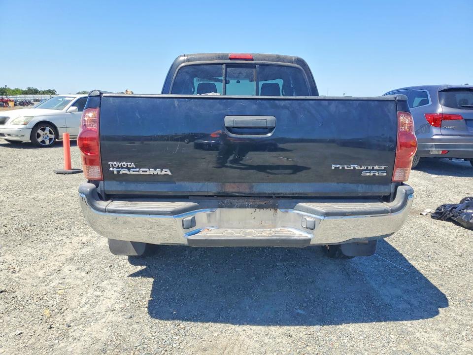 2006 Toyota Tacoma VIN 5TETX62N76Z232320 COPART salvage auction — VANDALISM, Ca - Salvage Certificate, sold $3,700 on 2026-07-16 (photo 6)