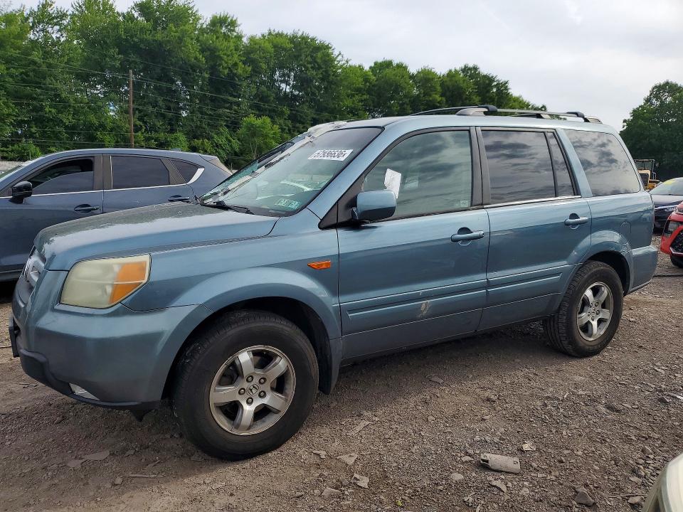 2006 Honda Pilot VIN 2HKYF18706H535608 COPART salvage auction — ROOF, Pa - Certificate Of Salvage, sold $575 on 2026-08-02 (photo 1)