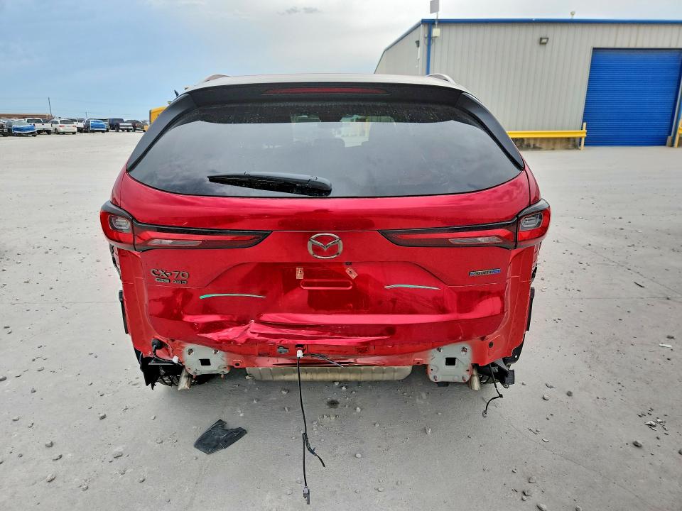 2026 Mazda Cx-70 VIN JM3KJAHF9T1350818 COPART salvage auction — REAR END, Tx - Salvage Vehicle Title, sold $19,000 on 2026-07-31 (photo 6)