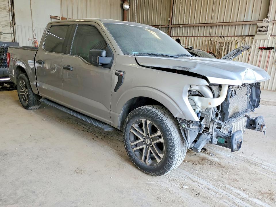 2021 Ford F-150 VIN 1FTEW1CP1MKD48127 COPART salvage auction — FRONT END, Tx - Salvage Vehicle Title, sold $8,900 on 2026-07-31 (photo 4)