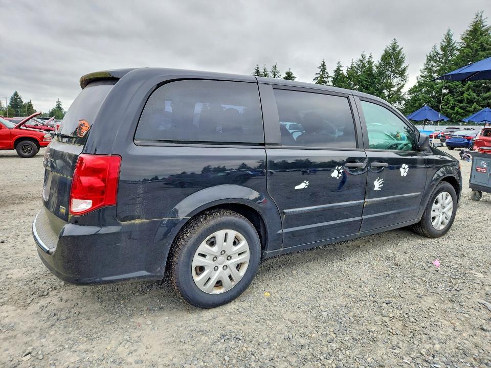 2014 Dodge VIN 2C4RDGBG5ER360599 COPART salvage auction — NORMAL WEAR, Wa - Aff Of Loss/Rel Of Interest, sold $450 on 2026-07-31 (photo 3)