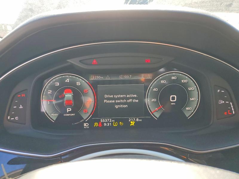 2021 Audi Q8 VIN WA1FVBF19MD021963 COPART salvage auction — REAR END, Ca - Salvage Certificate, sold $18,500 on 2026-07-16 (photo 9)