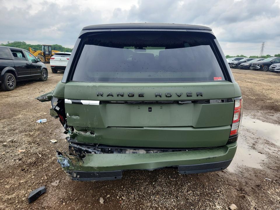 2015 Land rover RANGE ROVER VIN SALGS2VF1FA207963 COPART salvage auction — REAR END, IL - SALVAGE CERTIFICATE, sold $5,100 on 2026-07-15 (photo 6)