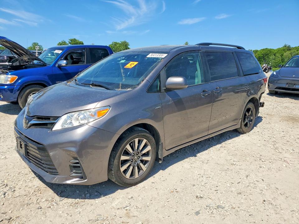 2020 Toyota Sienna VIN 5TDJZ3DC2LS242368 COPART salvage auction — SIDE, Ma - Cert Of Title-Salvage, sold $3,550 on 2026-07-15 (photo 1)