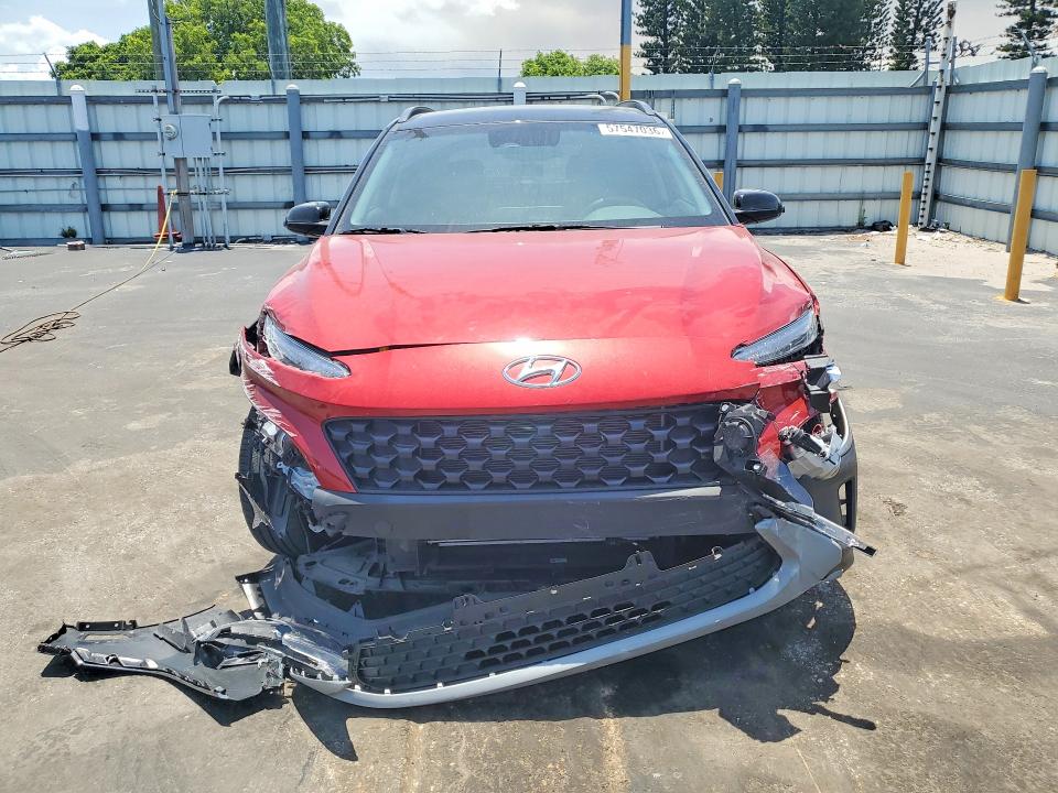 2022 Hyundai Kona VIN KM8K62AB1NU901859 COPART salvage auction — FRONT END, Fl - Cert Of Title Slvg Rebuildable, sold $4,400 on 2026-07-13 (photo 5)
