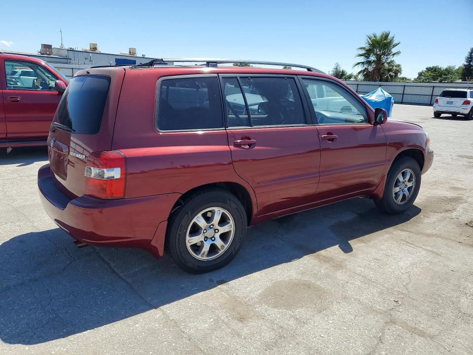 2006 Toyota Highlander VIN JTEDP21A460110067 COPART salvage auction — SIDE, CA - SALVAGE CERTIFICATE, sold $625 on 2026-07-17 (photo 3)