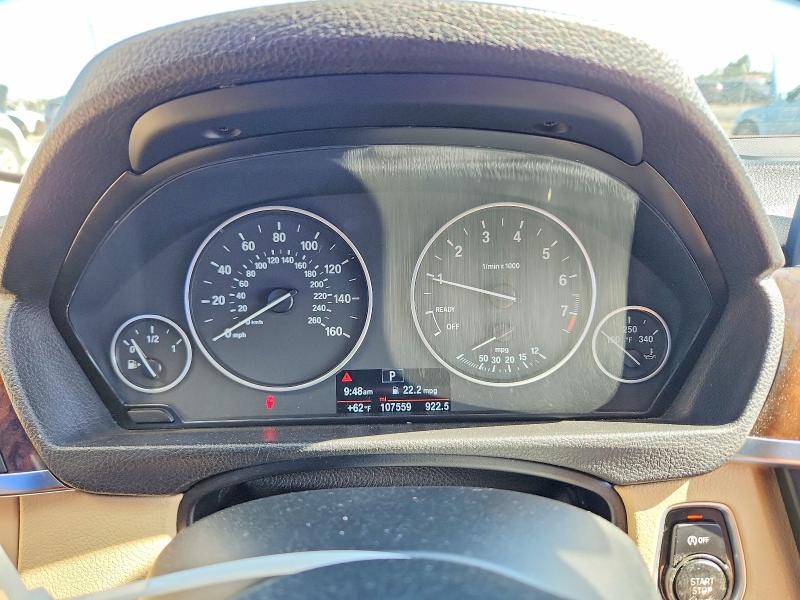 2015 BMW 3er VIN WBA3B1C54FK136761 COPART salvage auction — FRONT END, Or - Salvage Title Certificate, sold $1,150 on 2026-08-18 (photo 9)