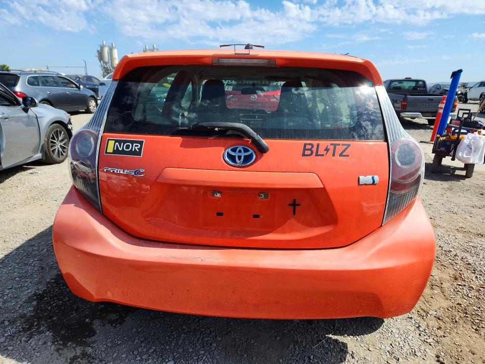 2012 Toyota Prius VIN JTDKDTB30C1005543 COPART salvage auction — FRONT END, CA - SALVAGE CERTIFICATE, sold $325 on 2026-07-24 (photo 6)