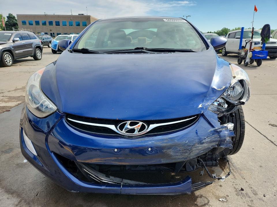 2013 Hyundai Elantra VIN KMHDH4AE3DU727980 COPART salvage auction — FRONT END, Co - Public - Salvage Title, sold $825 on 2026-07-22 (photo 5)