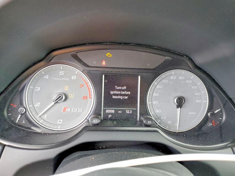 2017 Audi Sq5 VIN WA1CCAFP5HA002132 COPART salvage auction — FRONT END, Or - Salvage Title Certificate, sold $2,500 on 2026-07-29 (photo 9)