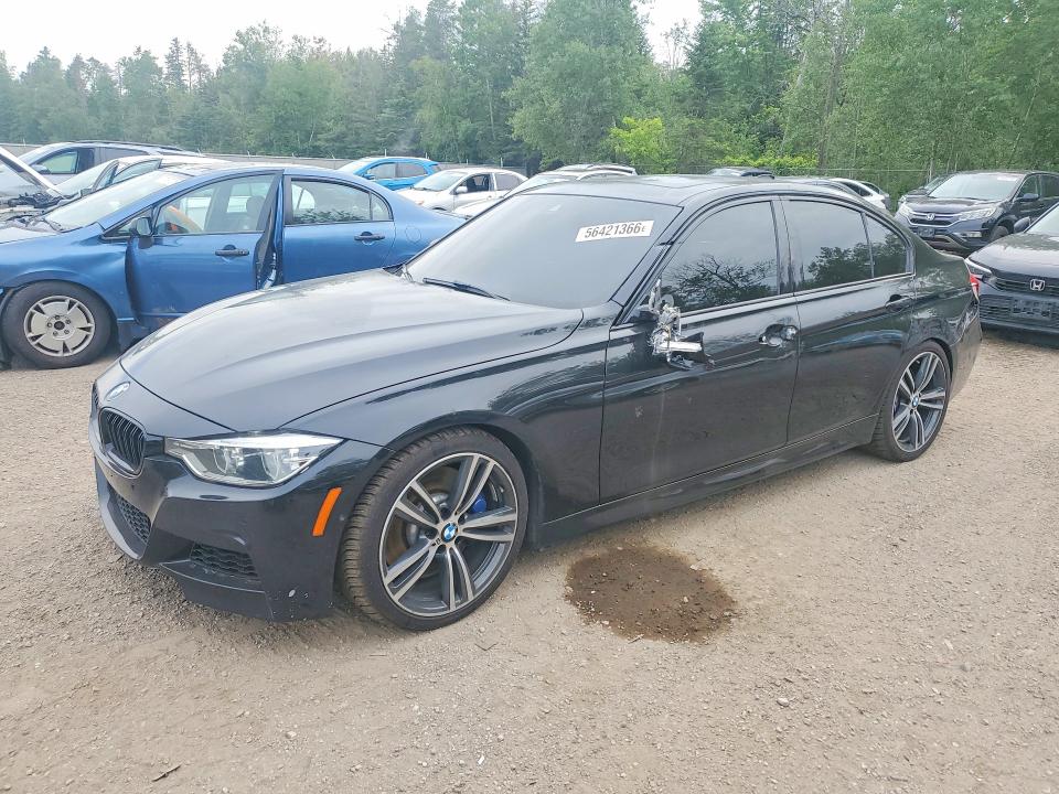 2017 BMW 3er VIN WBA8B7C33HK858507 COPART salvage auction — FRONT END, On - Permit No Brand - Unfit, sold $14,200 on 2026-07-30 (photo 1)