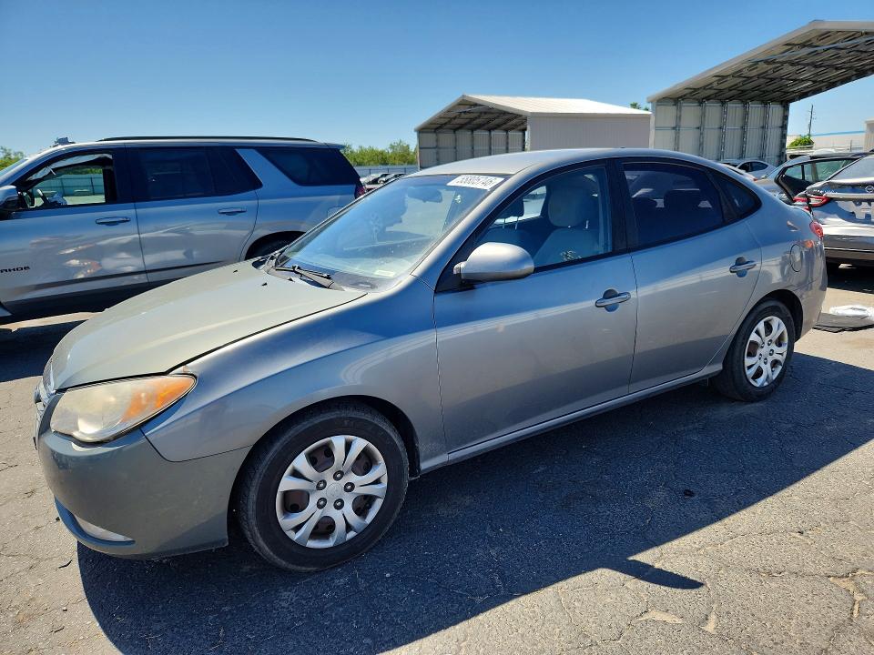 2010 Hyundai Elantra VIN KMHDU4AD9AU190949 COPART salvage auction — FRONT END, CA - SALVAGE CERTIFICATE, sold $950 on 2026-07-20 (photo 1)