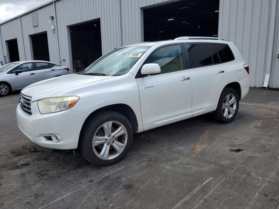 2010 Toyota Highlander VIN JTEYK3EH5A2094455 COPART salvage auction — FRONT END, Fl - Cert Of Title Slvg Rebuildable, sold $3,100 on 2026-07-06 (photo 1)