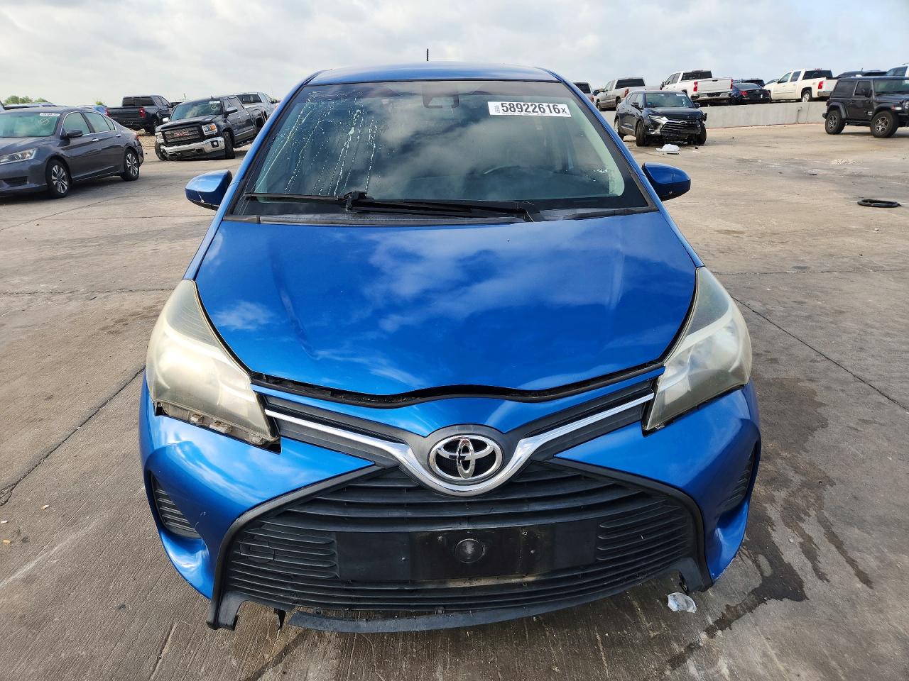 2017 Toyota Yaris VIN VNKKTUD32HA083374 COPART salvage auction — Front End, TX - SALVAGE VEHICLE TITLE, sold $3,250 on 2026-07-09 (photo 5)