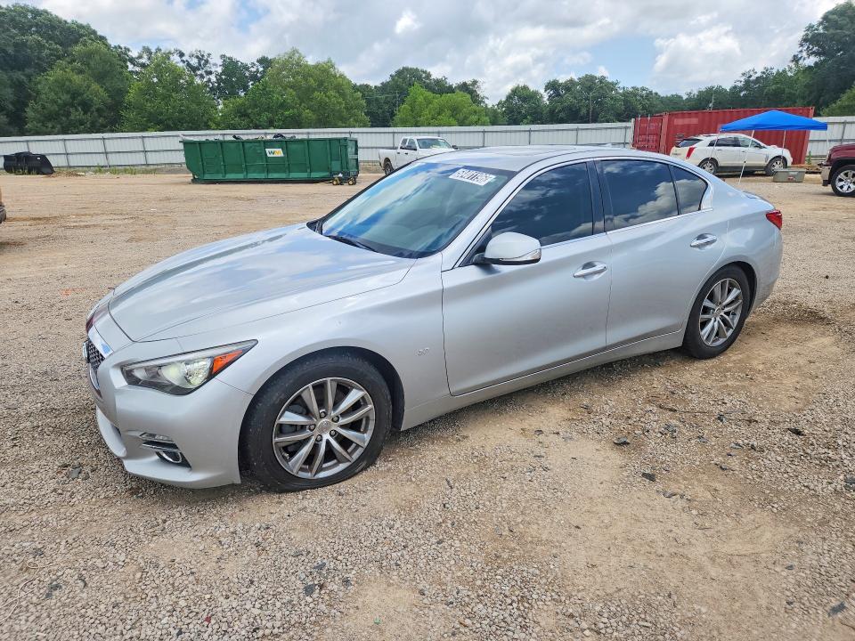 2015 Infiniti Q50 VIN JN1BV7AP5FM336827 COPART salvage auction — MECHANICAL, Ms - Certificate Of Title, sold $650 on 2026-07-21 (photo 1)