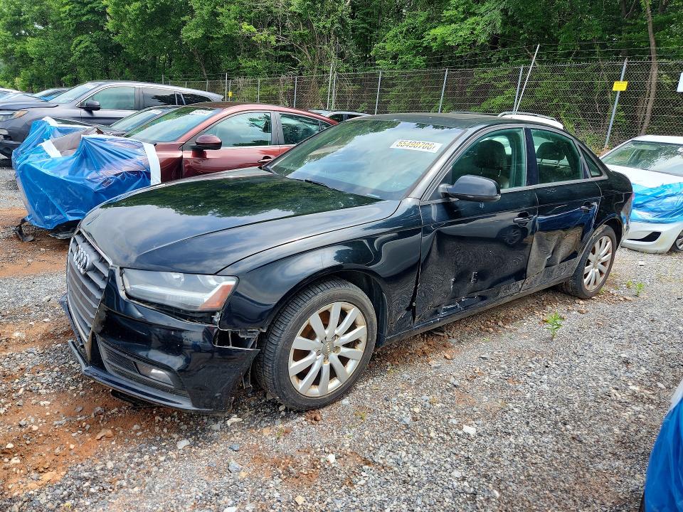 2014 Audi A4 VIN WAUBFAFL8EN035567 COPART salvage auction — VANDALISM, Pa - Cert Of Salvage-Theft, sold $425 on 2026-07-16 (photo 1)