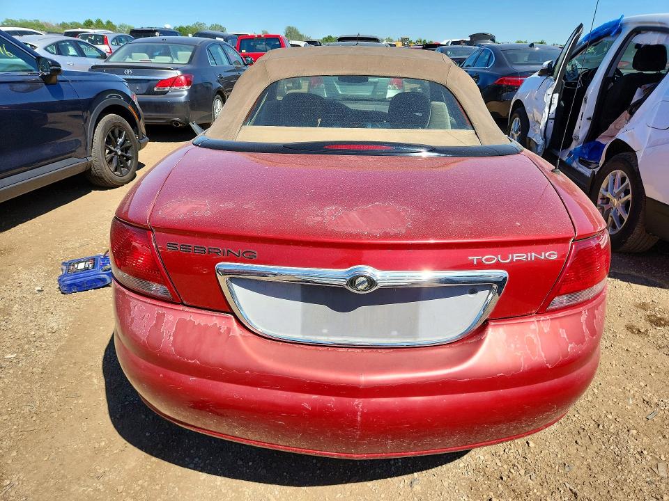 2006 Chrysler Sebring VIN 1C3EL55R16N153889 COPART salvage auction — FRONT END, Il - Salvage Certificate, sold $275 on 2026-07-09 (photo 6)