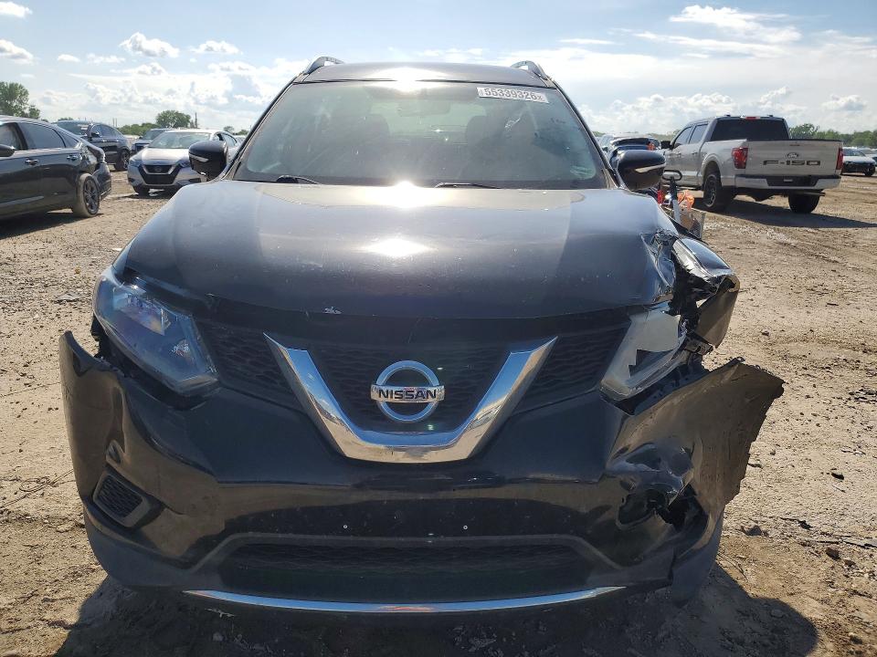 2015 Nissan Rogue VIN KNMAT2MV8FP539902 COPART salvage auction — FRONT END, Mo - Salvage Certificate Of Title, sold $625 on 2026-07-07 (photo 5)