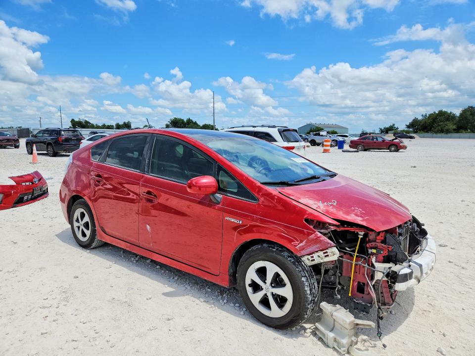 2015 Toyota Prius VIN JTDKN3DU3F1906557 COPART salvage auction — FRONT END, Tx - Salvage Vehicle Title, sold $2,600 on 2026-08-13 (photo 4)