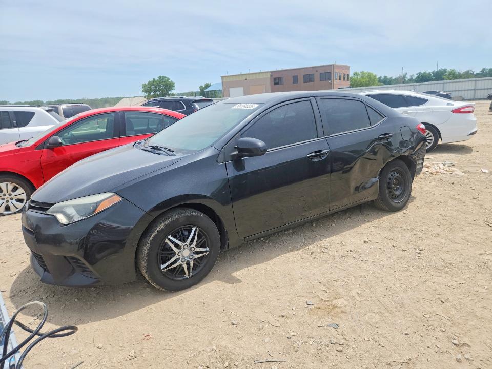 2015 Toyota Corolla VIN 5YFBURHE9FP351697 COPART salvage auction — REAR END, Ks - Cert Of Title-Salvage, sold $300 on 2026-07-30 (photo 1)