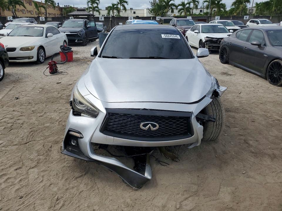 2018 Infiniti Q50 VIN JN1EV7AP5JM362057 COPART salvage auction — FRONT END, Fl - Cert Of Title Slvg Rebuildable, sold $2,550 on 2026-07-10 (photo 5)