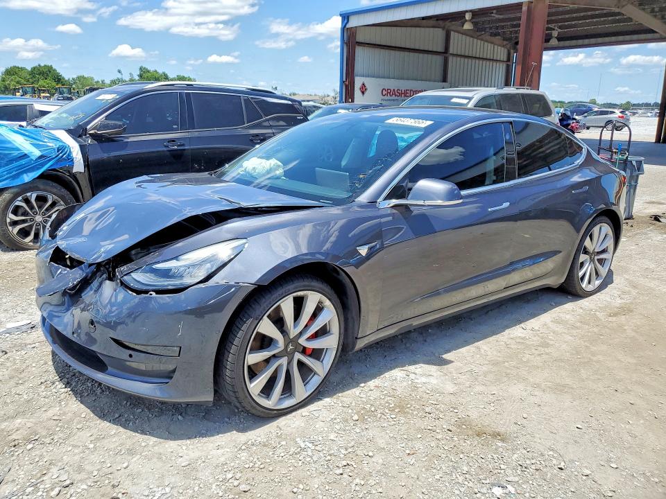 2019 Tesla Model 3 VIN 5YJ3E1EB7KF434659 COPART salvage auction — FRONT END, Fl - Cert Of Title Slvg Rebuildable, sold $6,800 on 2026-07-31 (photo 1)