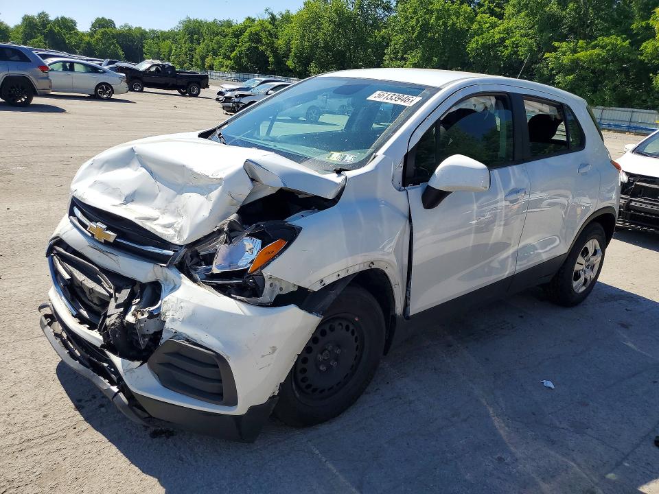 2018 Chevrolet Trax VIN KL7CJKSB7JB568754 COPART salvage auction — FRONT END, Pa - Certificate Of Salvage, sold $1,250 on 2026-07-09 (photo 1)