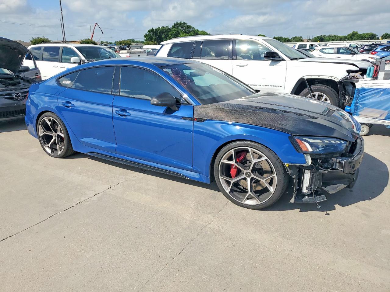 2025 Audi RS5 VIN WUAAWCF51SA901806 COPART salvage auction — Front End, TX - SALVAGE VEHICLE TITLE, sold $40,250 on 2026-08-13 (photo 4)