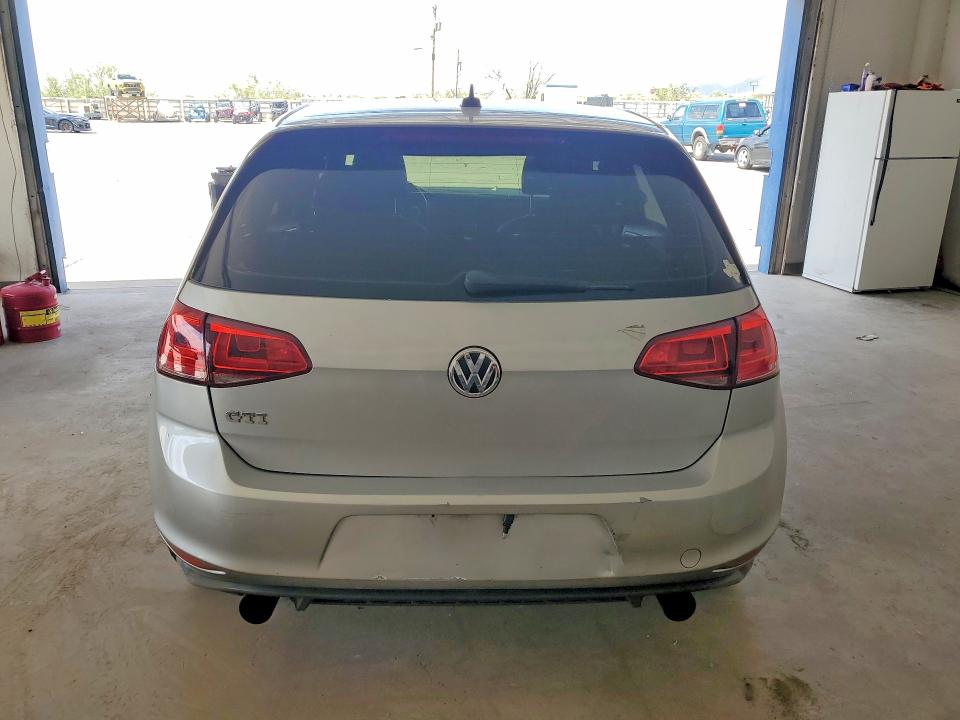 2017 Volkswagen Golf gti VIN 3VW4T7AU8HM056583 COPART salvage auction — REAR END, Tx - Salvage Vehicle Title, sold $5,400 on 2026-07-31 (photo 6)