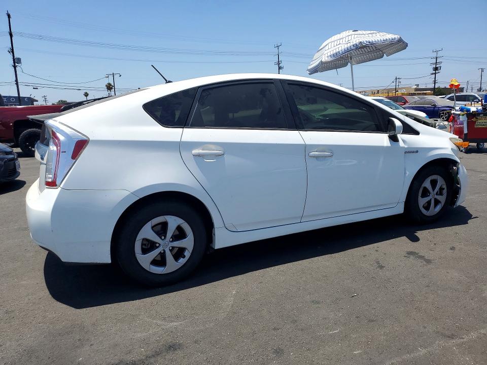 2014 Toyota Prius VIN JTDKN3DUXE1798551 COPART salvage auction — FRONT END, Ca - Salvage Certificate, sold $1,350 on 2026-07-13 (photo 3)