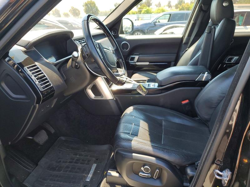 2016 Land rover RANGE ROVER VIN SALGS2KF9GA298020 COPART salvage auction — FRONT END, Ca - Salvage Certificate, sold $4,850 on 2026-07-20 (photo 7)