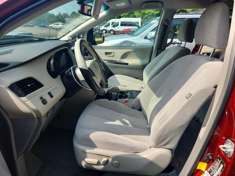 2013 Toyota Sienna VIN 5TDKK3DC9DS341876 COPART salvage auction — FRONT END, Md - Cert Of Salvage > 75% Damage, sold $1,200 on 2026-07-28 (photo 7)