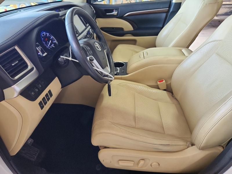 2016 Toyota Highlander VIN 5TDDKRFH3GS253804 COPART salvage auction — FRONT END, PA - CERTIFICATE OF SALVAGE, sold $5,800 on 2026-07-10 (photo 7)