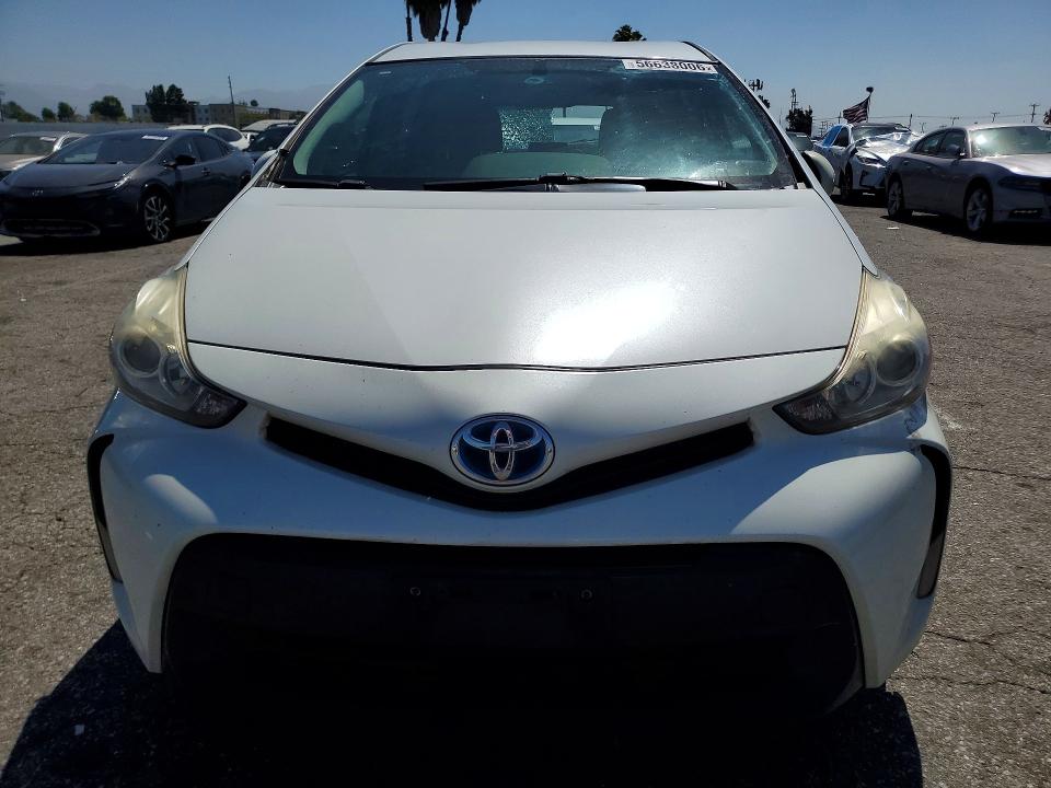 2015 Toyota Prius v VIN JTDZN3EU9FJ029439 COPART salvage auction — REAR END, Ca - Salvage Certificate, sold $2,300 on 2026-07-31 (photo 5)