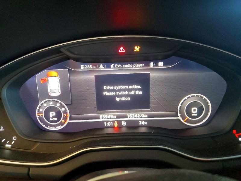 2018 Audi Q5 VIN WA1BNAFY8J2235632 COPART salvage auction — FRONT END, Ca - Salvage Certificate, sold $6,500 on 2026-07-13 (photo 9)
