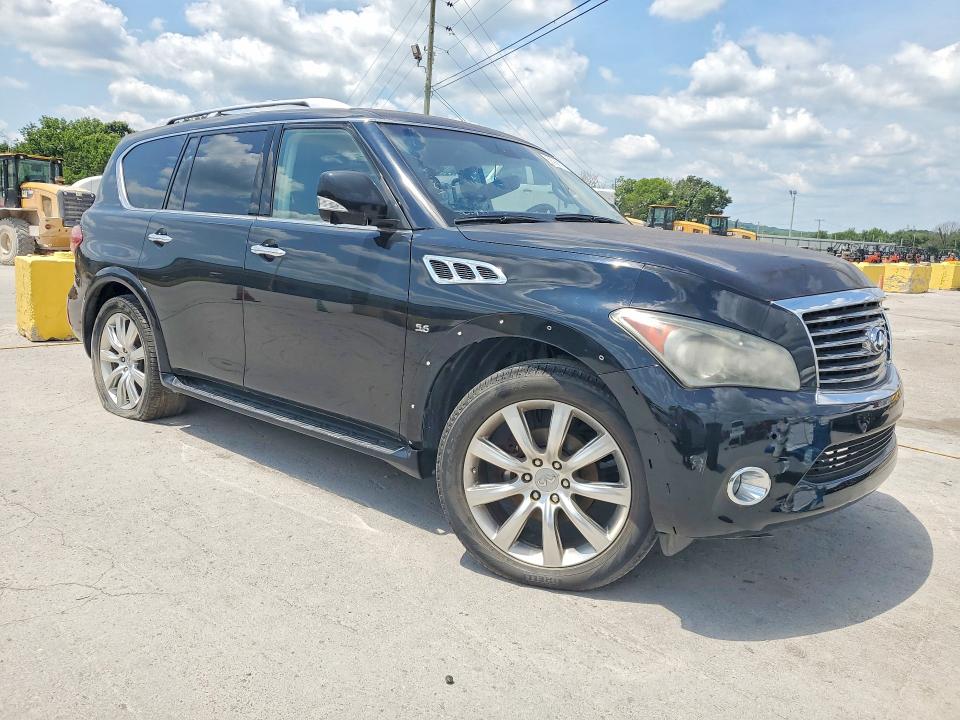 2014 Infiniti Qx80 VIN JN8AZ2NE4E9066052 COPART salvage auction — MINOR DENT/SCRATCHES, Oh - Certificate Of Title, sold $1,100 on 2026-07-20 (photo 4)