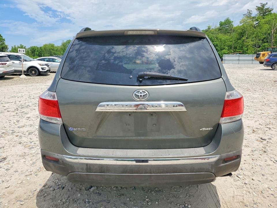 2012 Toyota Highlander VIN 5TDBK3EH1CS143463 COPART salvage auction — FRONT END, Ma - Cert Of Title-Reconstrctd Coll, sold $2,800 on 2026-07-08 (photo 6)