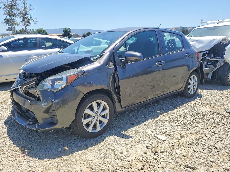 2015 Toyota Yaris VIN VNKKTUD34FA015803 COPART salvage auction — FRONT END, Ca - Salvage Certificate, sold $1,600 on 2026-07-14 (photo 1)